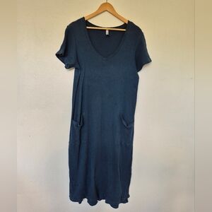 100% Cotton Waffle Fabric Dress Made In Canada By Gilmour